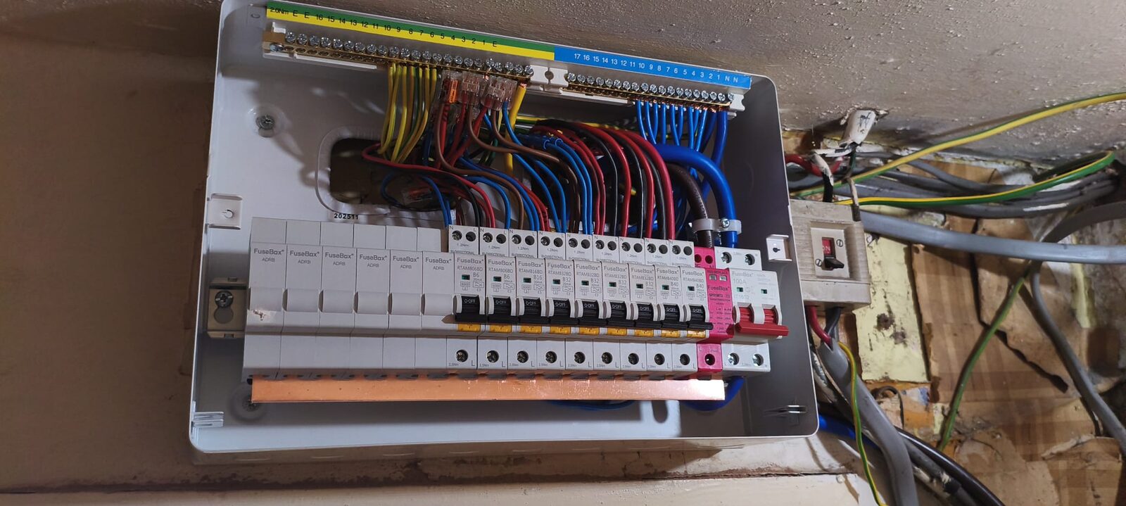 New consumer unit (fuse board) upgrade with surge protection